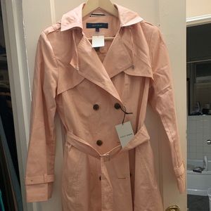 Women’s Cole Haan double breasted hooded trench